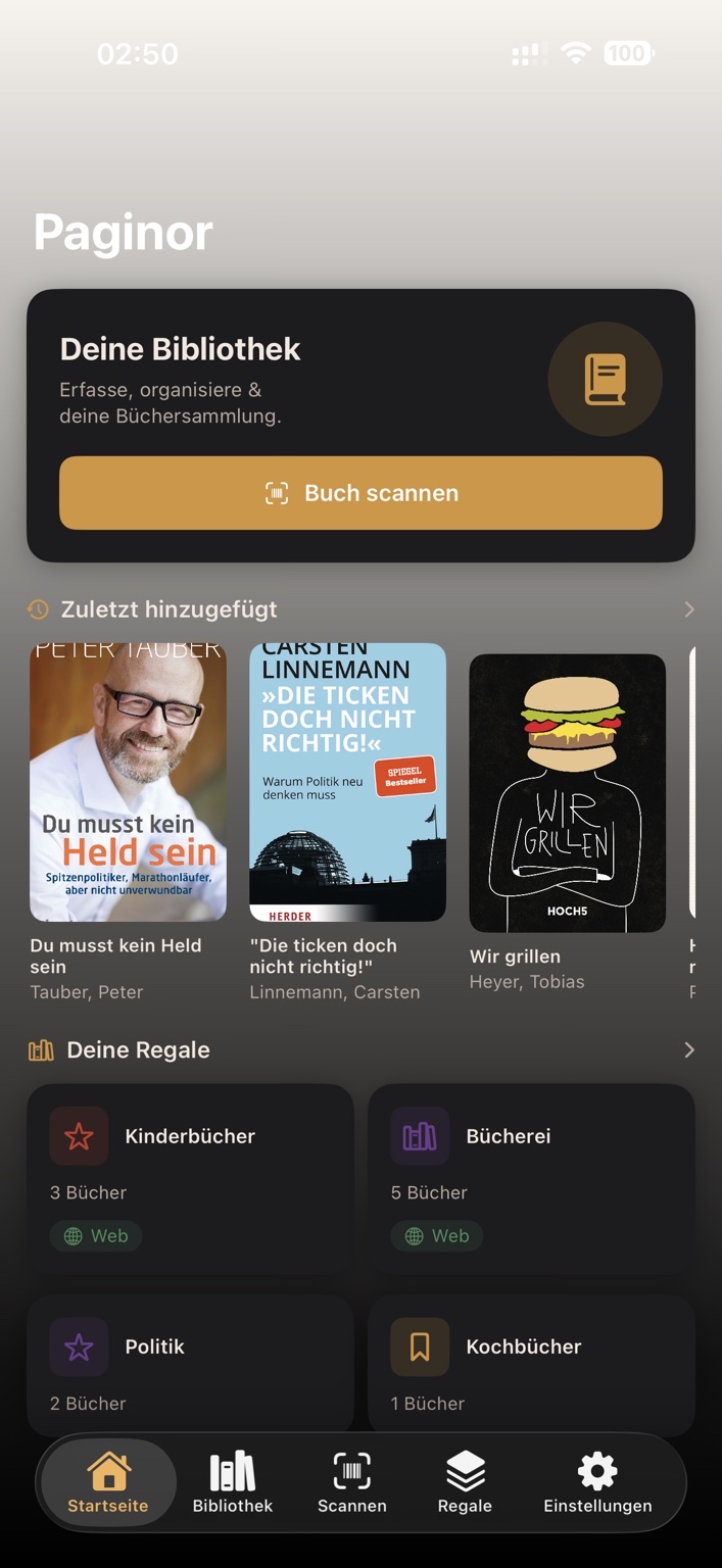 Paginor Übersicht